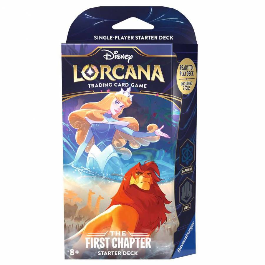 Disney Lorcana: Das Erste Kapitel - Starter Deck Saphir und Stahl (Englisch)