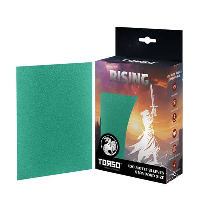 RISING 100 Matte Sleeves Standard Size - Türkis