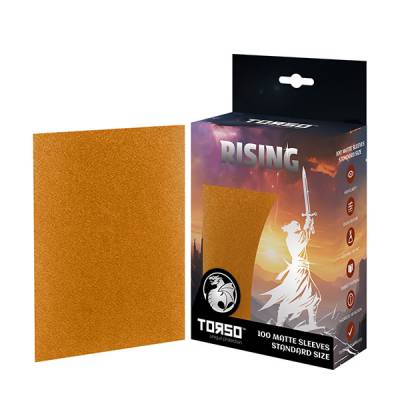 RISING 100 Matte Sleeves Standard Size - Gold