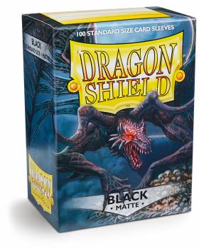 Dragon Shield Standard Sleeves - Matte Black - 100