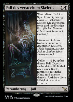 Fall des versteckten Skeletts