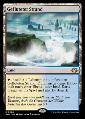 Gefluteter Strand