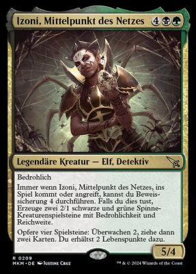 Izoni, Mittelpunkt des Netzes