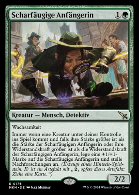 Scharfäugige Anfängerin