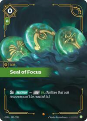 Seal of Focus (Foil)
