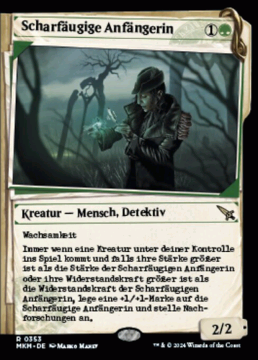 Scharfäugige Anfängerin