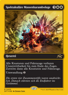 Spektakuläre Massenkarambolage (Foil)