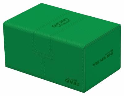 Ultimate Guard Twin Flip`n`Tray 160+ XenoSkin Monocolor Grün