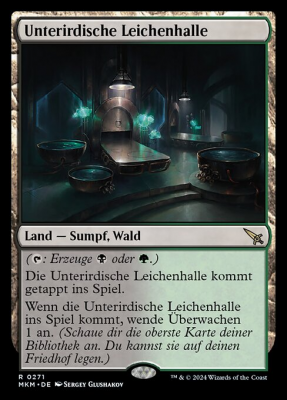 Unterirdische Leichenhalle