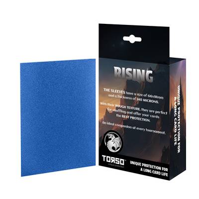 RISING 100 Matte Sleeves Standard Size - Blau