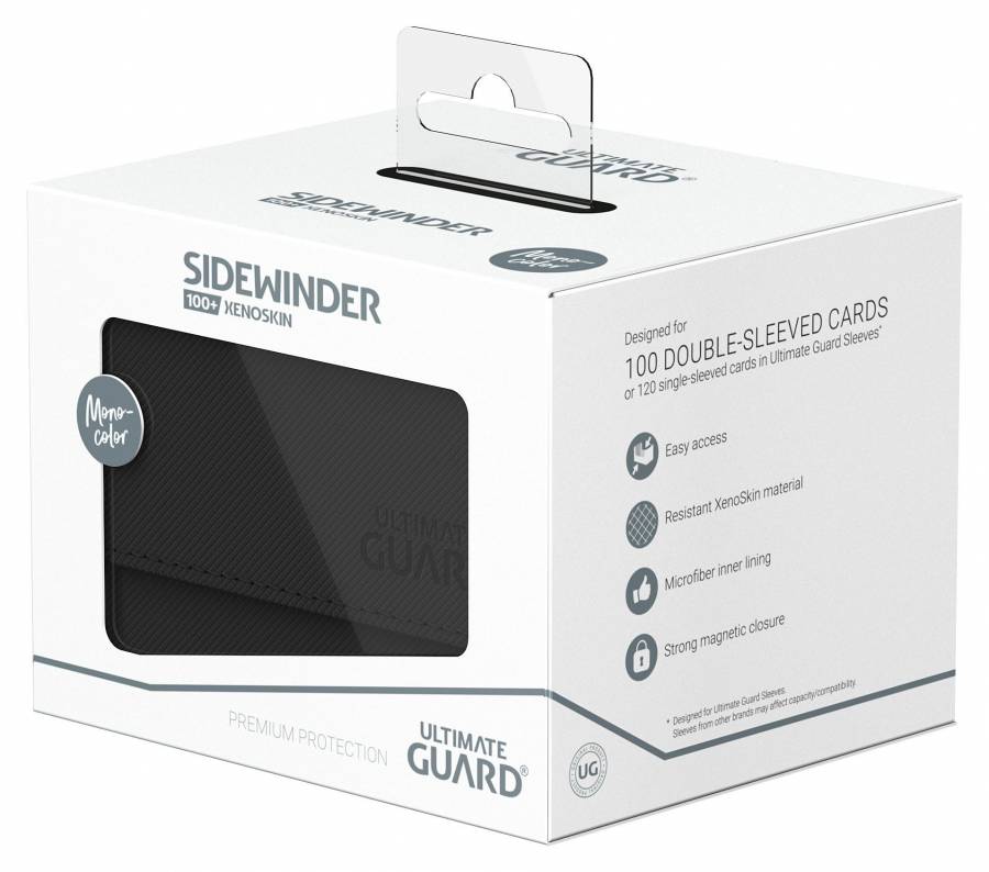 Ultimate Guard Sidewinder 100+ XenoSkin Monocolor Schwarz