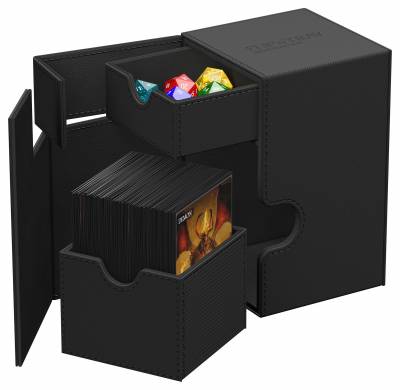 Ultimate Guard Flip´n´Tray Deck Case 100+ Standardgröße XenoSkin Monocolor Schwarz