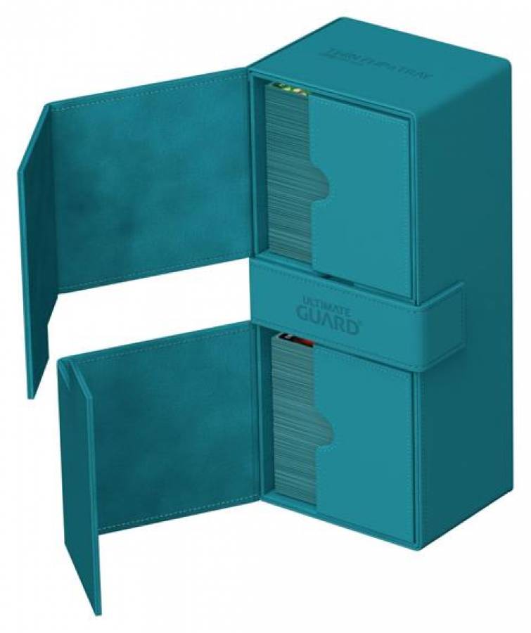Ultimate Guard Twin Flip`n`Tray 266+ Xenoskin Petrolblau