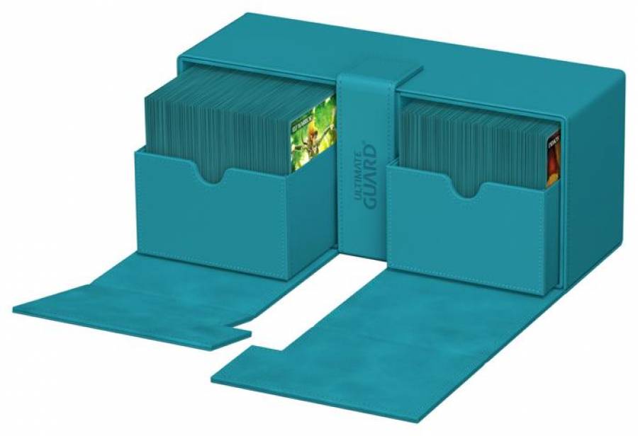 Ultimate Guard Twin Flip`n`Tray 266+ Xenoskin Petrolblau