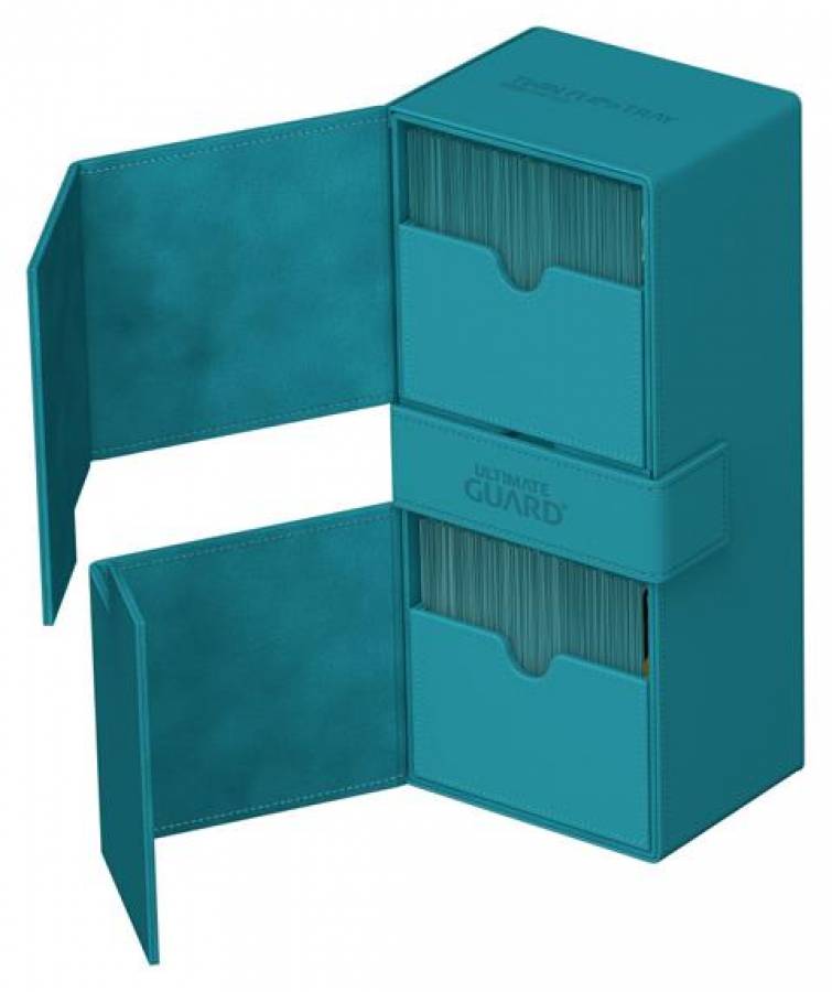 Ultimate Guard Twin Flip`n`Tray 266+ Xenoskin Petrolblau