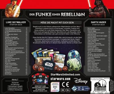 FFG - Star Wars: Unlimited - Der Funke einer Rebellion Zwei-Spieler-Starter - DE
