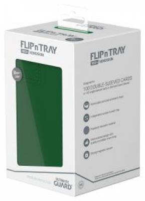 Ultimate Guard Flip`n`Tray 100+ XenoSkin Monocolor Green