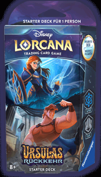 Disney Lorcana: Ursulas Rückkehr - Saphir & Stahl Starter Deck Bernstein & Amethyst Starter Deck