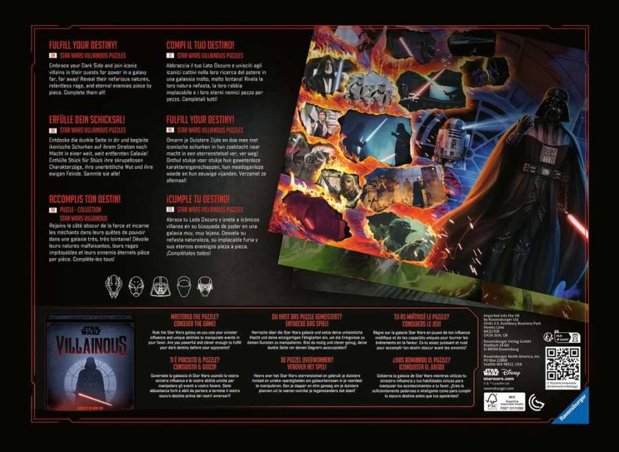 Star Wars Villainous: Darth Vader -1000 Teile Star Wars Villainous: Darth Vader -1000 Teile