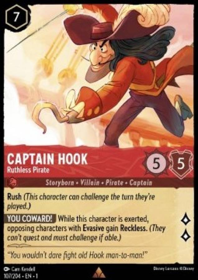 Käpt'n Hook - Skrupelloser Pirat (Foil) Käpt'n Hook - Skrupelloser Pirat (Foil)