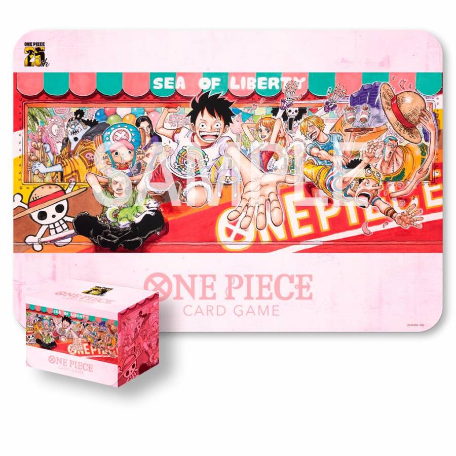 One Piece Card Game - Playmat and Card Case Set -25th Edition-