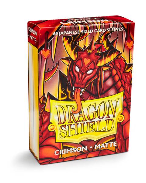 Dragon Shield Small Sleeves - Japanese Matte Crimson