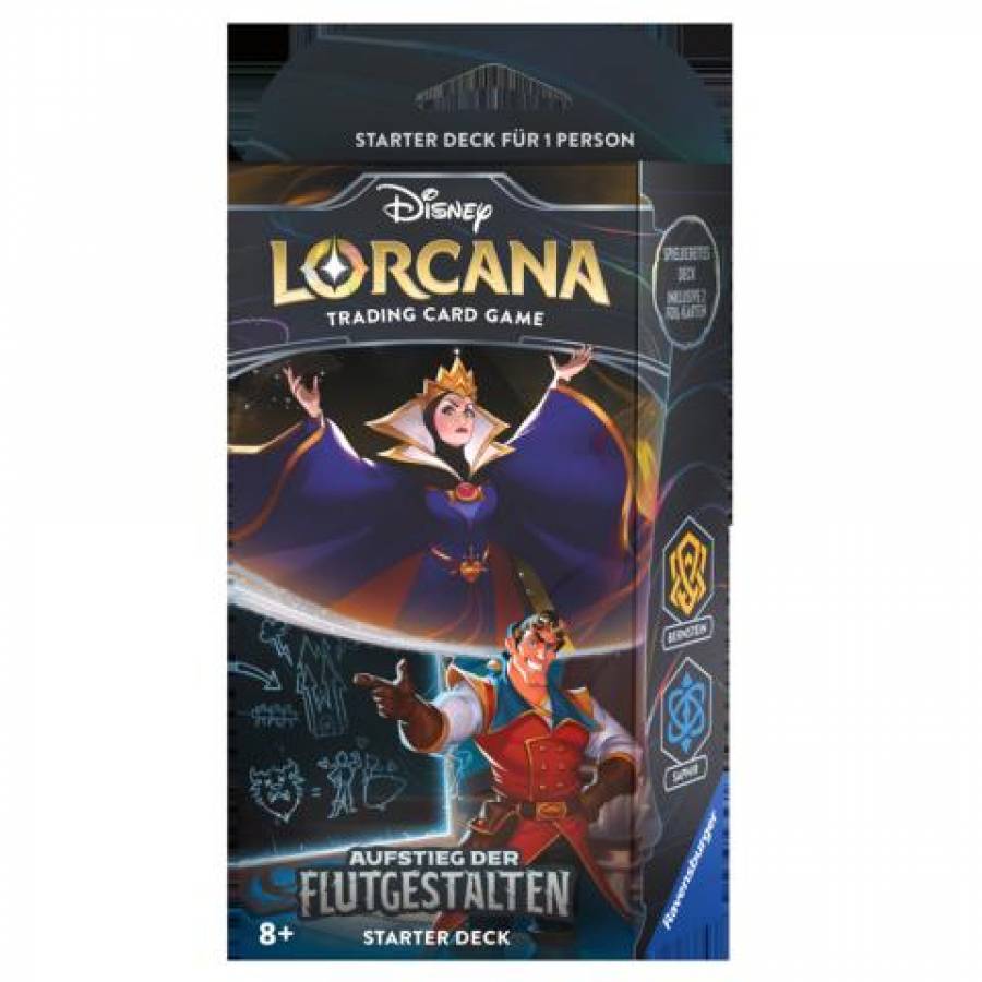 Disney Lorcana: Aufstieg der Flutgestalten - Starter Deck Bernstein und Saphir (Deutsch)
