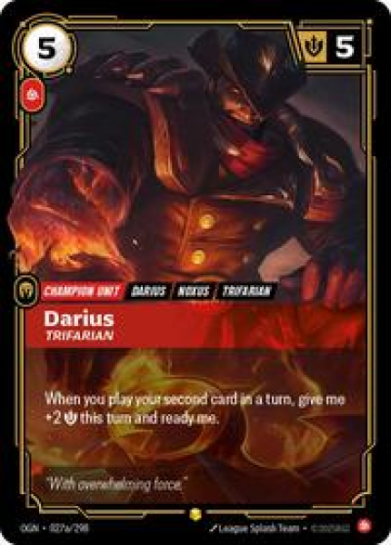Darius, Trifarian (Alternate Art) (Foil)