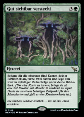 Gut sichtbar versteckt Gut sichtbar versteckt