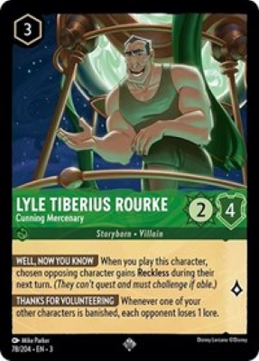 Lyle Tiberius Rourke - Cunning Mercenary Lyle Tiberius Rourke - Cunning Mercenary