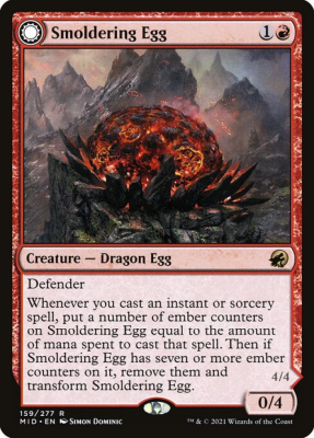 Smoldering Egg // Ashmouth Dragon Smoldering Egg // Ashmouth Dragon