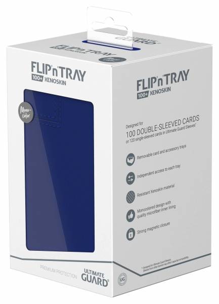 Ultimate Guard Flip´n´Tray Deck Case 100+ Standardgröße XenoSkin Monocolor Blau Ultimate Guard Flip´n´Tray Deck Case 100+ Standardgröße XenoSkin Monocolor Blau
