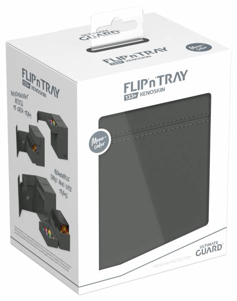 Ultimate Guard Flip`n`Tray 133+ XenoSkin Monocolor Grey Ultimate Guard Flip`n`Tray 133+ XenoSkin Monocolor Grey