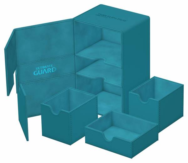 Ultimate Guard Twin Flip`n`Tray 160+ XenoSkin Monocolor Petrol Ultimate Guard Twin Flip`n`Tray 160+ XenoSkin Monocolor Petrol