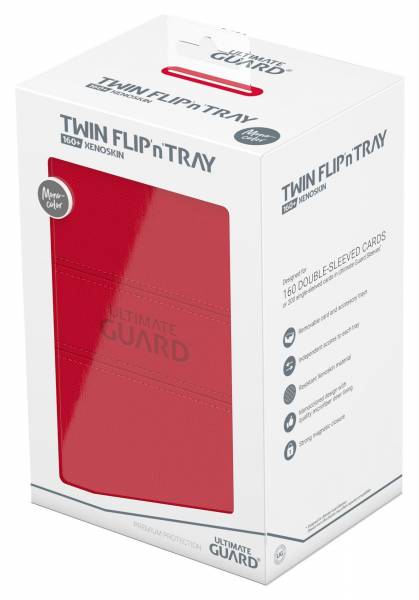 Ultimate Guard Twin Flip`n`Tray 160+ XenoSkin Monocolor Rot Ultimate Guard Twin Flip`n`Tray 160+ XenoSkin Monocolor Rot