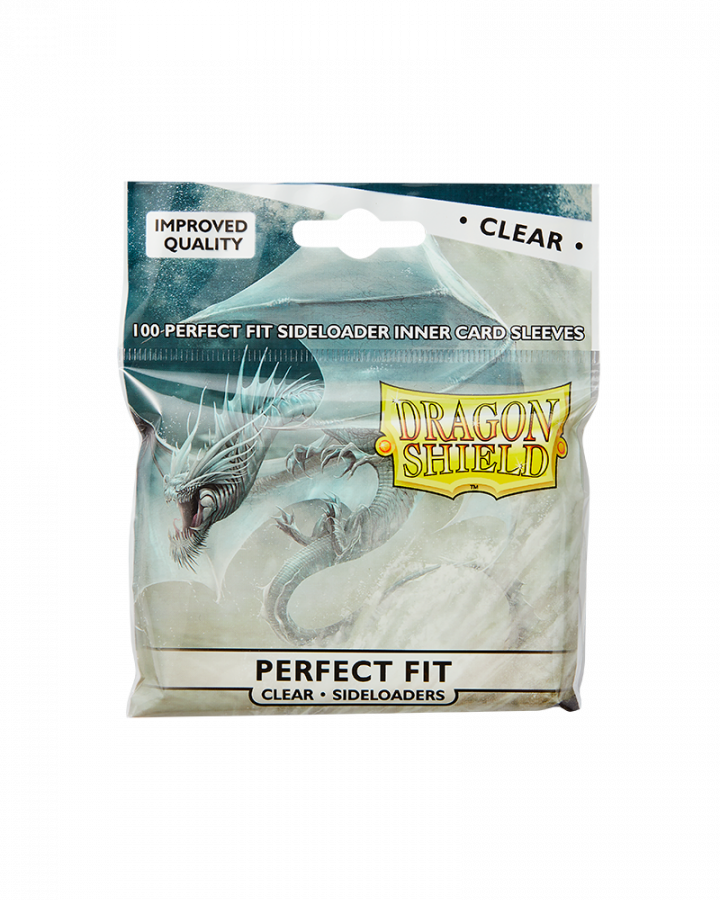 Dragon Shield Perfect Fit Sleeves - Sideloaders Clear (100 Sleeves)