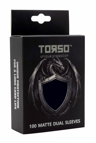 TORSO - 100 Matte DUAL Sleeves - Black