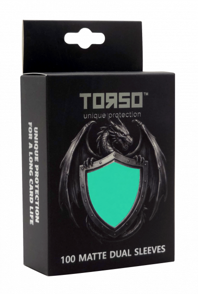TORSO - 100 Matte DUAL Sleeves - Eucalyptus Green