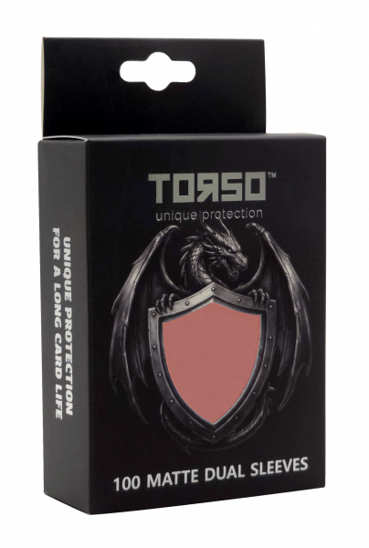 TORSO - 100 Matte DUAL Sleeves - Peach Pink