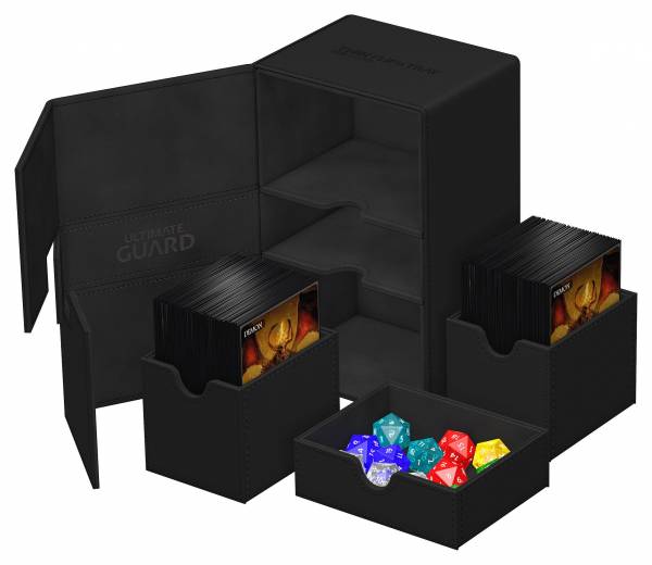 Ultimate Guard Twin Flip`n`Tray 160+ XenoSkin Monocolor Grau Ultimate Guard Twin Flip`n`Tray 160+ XenoSkin Monocolor Grau