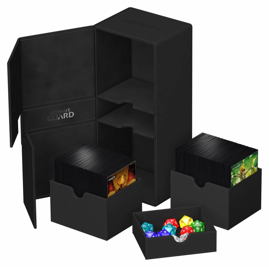 Ultimate Guard Twin Flip`n`Tray 266+ Xenoskin Schwarz