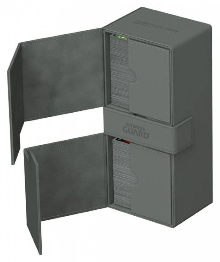 Ultimate Guard Twin Flip`n`Tray 266+ Xenoskin Grau