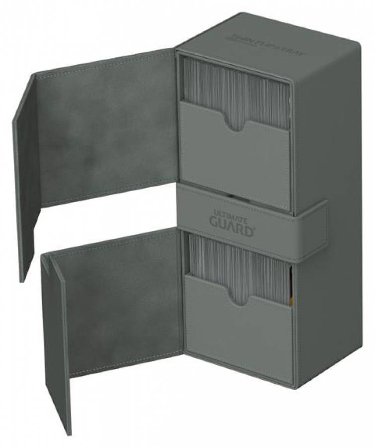 Ultimate Guard Twin Flip`n`Tray 266+ Xenoskin Grau
