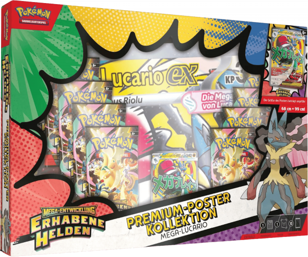 Erhabene Helden: Mega Lucario Premium Poster Collection - Deutsch