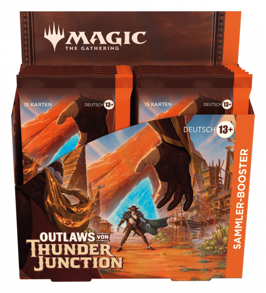 Outlaws von Thunder Junction Collector Booster Display (Englisch) Inhalt: - 12 Sammler-Booster - 15 Karten pro Booster - Sprache Englischllector Booster Display (Deutsch) Outlaws von Thunder Junction Collector Booster Display (Englisch) Inhalt: - 12 Sammler-Booster - 15 Karten pro Booster - Sprache Englischllector Booster Display (Deutsch)
