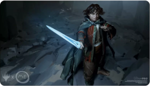 UP - The Lord of the Rings Tales of Middle-earth Playmat A - Featuring Frodo for MTG UP - The Lord of the Rings Tales of Middle-earth Playmat A - Featuring Frodo for MTG