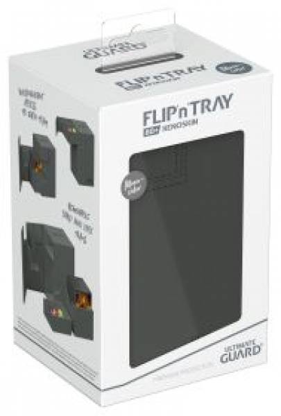 Ultimate Guard Flip`n`Tray 80+ XenoSkin Monocolor Grey Ultimate Guard Flip`n`Tray 80+ XenoSkin Monocolor Grey